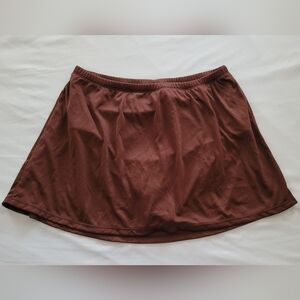 Via Marina Brown Swim Bottoms Skirt